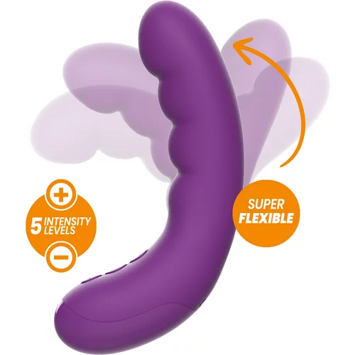 Rewolution rewocurvy rechargeable flexible vibrator purple