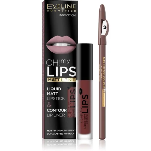 Eveline Cosmetics OH! my LIPS Matt set za usne 16 2 kom