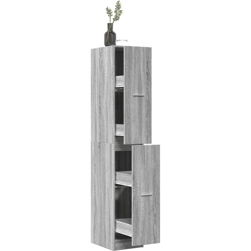 vidaXL Lekarniška omara siva sonoma 30x41x174,5 cm inženirski les Cene