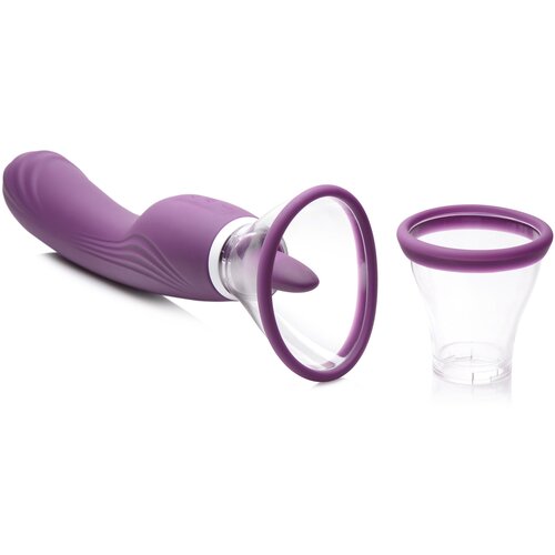 Lickgasm 8X Licking and Sucking Vibrator Purple Slike