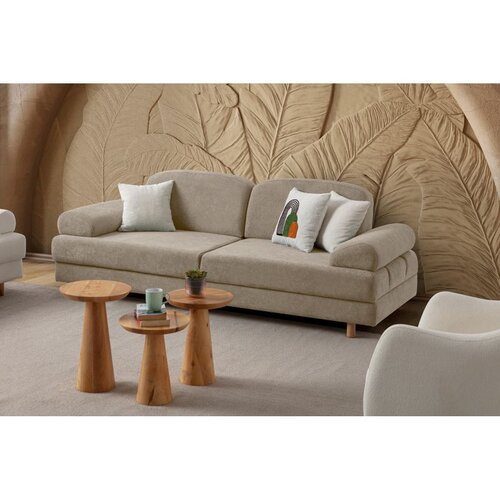 Atelier Del Sofa Aries trosed na razvlačenje 230 cm, boja kafe s mlekom Slike