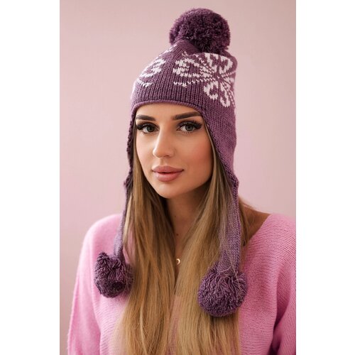 Kesi Women's long eared cap Balbina K381 purple Cijene