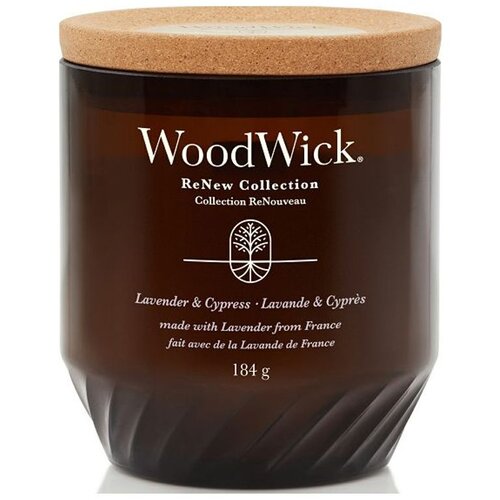 WoodWick mirisna svijeća ReNew medium Lavender &amp;amp; Cypress 1726346E Slike