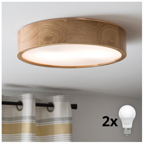  Brilagi - LED plafonsko svetlo CARVALHO 2xE27/60W/230V hrast, prečnik 37,5 cm Cene