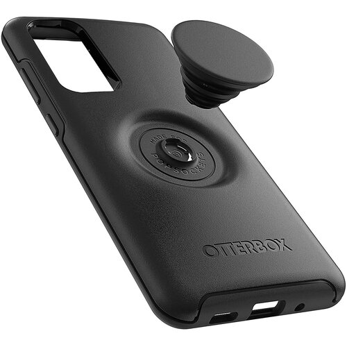 Otterbox Ovitek za Samsung S20 Plus, odporen na udarce, z rocajem in stojalom PopGrip, serija Pop Symmetry - crn, (20524588) Cene