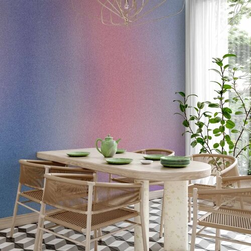  Foto tapeta - Rainbow Gradient - Delicate Multicolored Gradient Resembling Mist 100x70 Vodootporna Slike