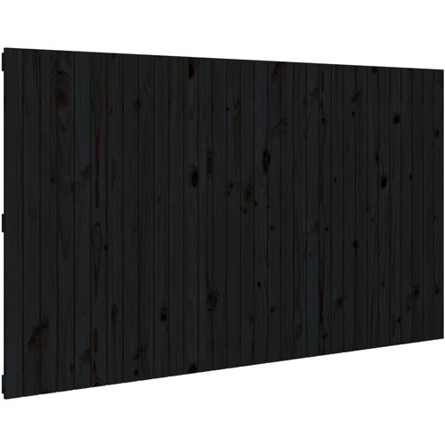 Maison Chic stensko posteljno vzglavje - vzglavna omarica - nočna omarica črno 204x3x110 cm trdna borovina, (21706757) Cene