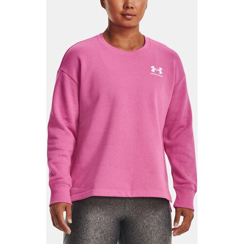 Under Armour Sweatshirt Rival Fleece Oversize Crew-PNK - Women Slike