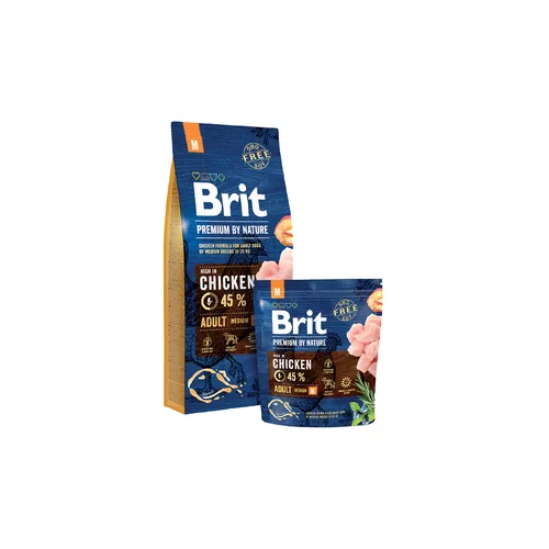 BRIT Premium by Nature Adult M - Varčno pakiranje: 2 x 15 kg