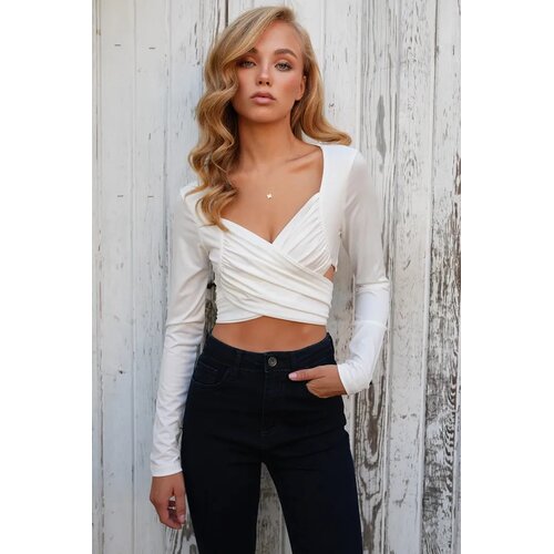 Trend Alacati Stili Ženska bluza Alc-X14498, Bela Cene