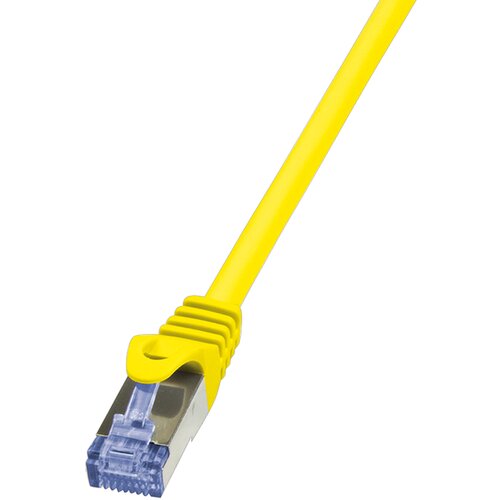 Logilink CQ3017S RJ45 omrežni kabel\, Patch kabel CAT 6a S/FTP 0.25 m rumena ognjevaren\, z za&scaron;čitnim zapornim zatičem 1 kos, (20418569) Cene