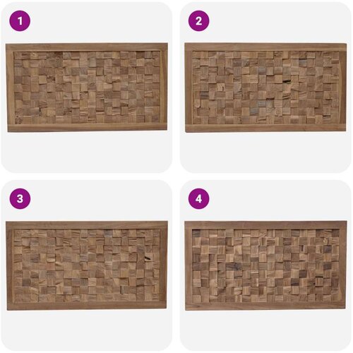  Uzglavlje Zidne Prirodna 100 cm Čvrsto teak drvo Cene