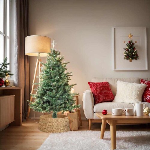 vidaXL ogrlica za božićno drvce smeđa 75 x 75 x 25 cm zumbul Cijene