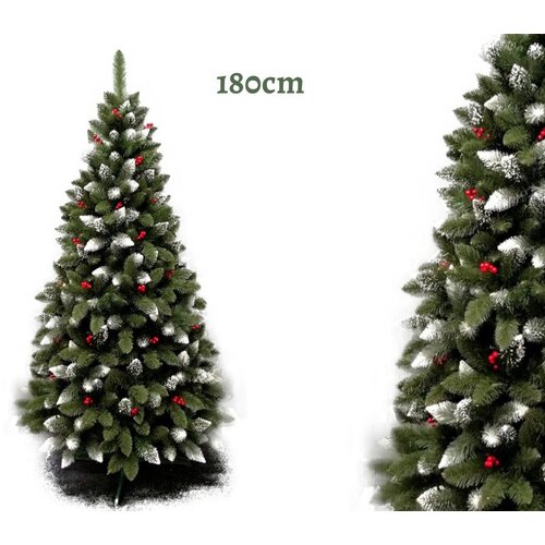 Molarem Home Umjetno božićno drvce &amp;ndash; IZA s crvenim perlama 180 cm Slike