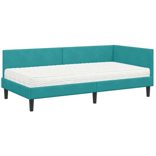 Kutni krevetni okvir s madracem Ostalo 2 pcs Tirkizna Bar&amp;scaron;un Slike