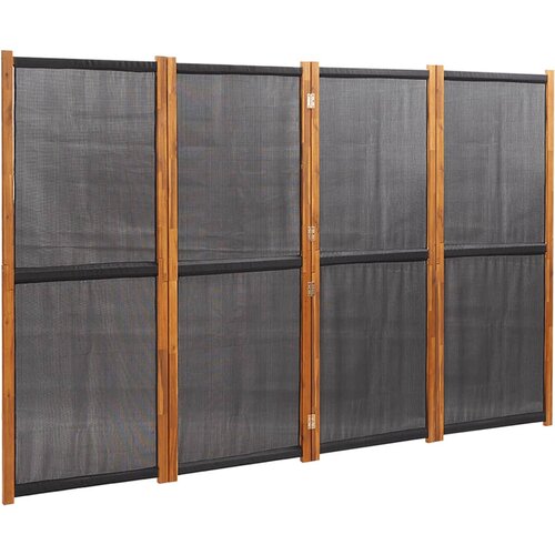Maison Chic Paravan - Sobne pregrade 4-delni črn 280x180 cm, (22111915) Cene