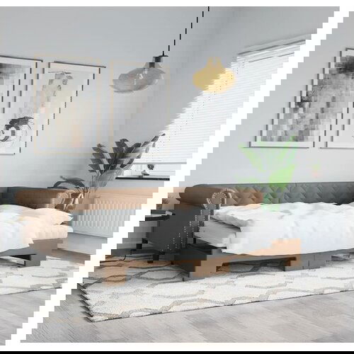 vidaXL Dnevni krevet na razvlačenje cappuccino 90x200 cm umjetna koža Cijene