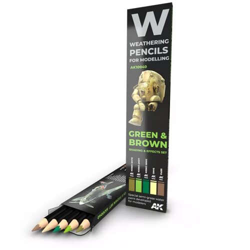 Other Watercolour Pencil Set Green and Brown Camo Cene
