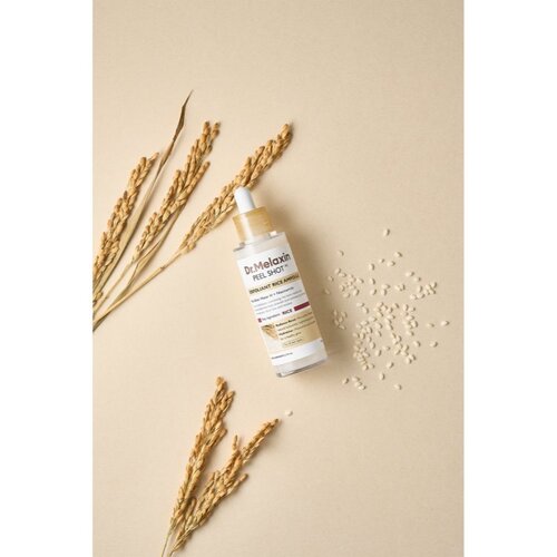 Dr. Melaxin Peel Shot Exfoliating White Rice Ampoule eksfolijacijski serum za piling za sjaj i zaglađivanje kože lica 80 ml Slike