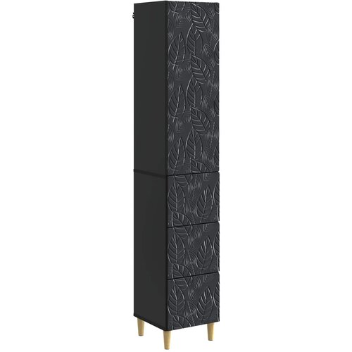 vidaXL Set ormara 2 kom. 33 x 34 5 x 90 cm Konstruirano drvo Crna - Crna Cene