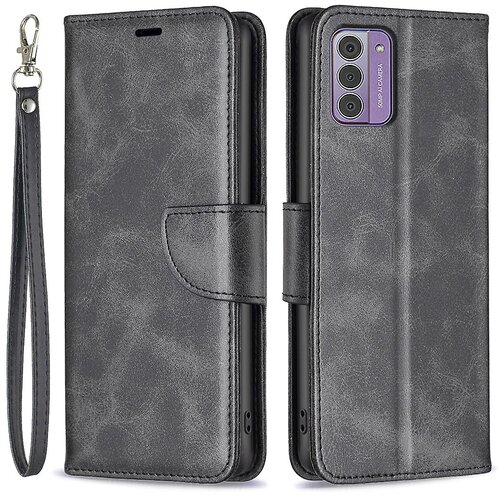 INORCO Ovitek denarnice za stojalo za mobilni telefon Nokia G42, teksturirana enobarvna lupina iz PU usnja, (22033459) Slike