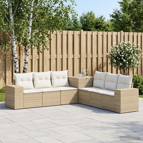  Set sofe 7 kom. Bež i krem bijela 55 x 55 x 69 cm 255 x 255 x 85 cm Cene