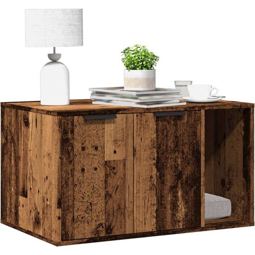 vidaXL Kutija za mačji pijesak boja drva 80x50x45 cm konstruirano drvo Cijene