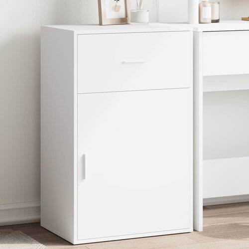 vidaXL Omara bela 56,5x39x90 cm inženirski les Cene