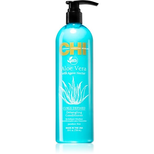 CHI Aloe Vera Detangling globinsko regeneracijski balzam za valovite in kodraste lase 739 ml Slike