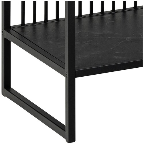 Actona Crna biblioteka u kamenom dekoru 120x83 cm Strington &amp;ndash; Slike