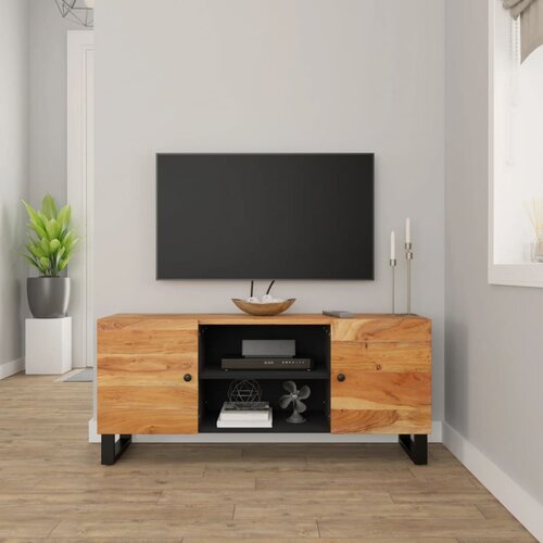 ormarić 105 x 33 x 46 cm od masivnog bagremovog drva Cijene