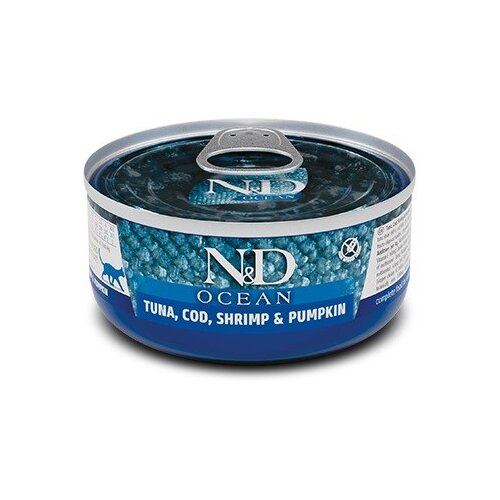 Farmina N&D Cat Ocean Tuna, Cod, Shrimp&Pumpkin Adult - mokra mačja hrana - 70 g, (21385672) Cene