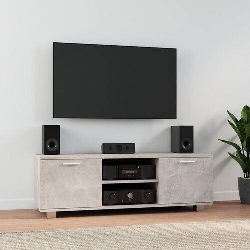 VidaXL TV ormarić boja betona 120x40 5x35 cm od konstruiranog drva Slike