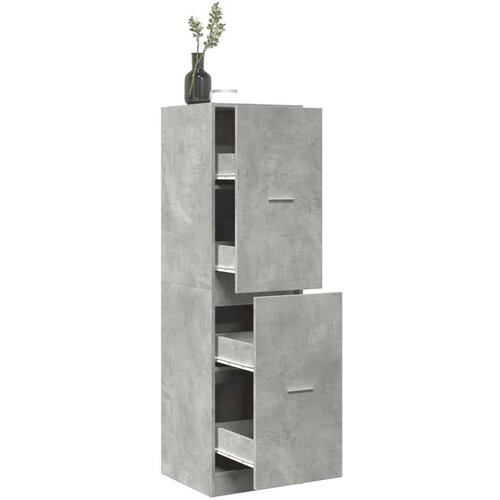 vidaXL Ormarić za lijekove boja betona 40x41x144,5cm konstruirano drvo Cijene