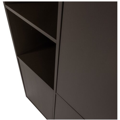 WOOOD Temno rjava modularna omarica iz masivnega bora 108x215 cm Meggy &amp;ndash; Slike