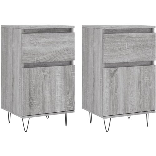 Maison Chic Komoda - Predalnik 2 kosa siva sonoma 40x35x70 cm inženirski les, (21721364) Cene