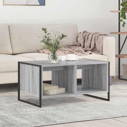 vidaXL Kava Stol Siva Sonoma 80 x 50 x 40 cm Konstruirano drvo Cene