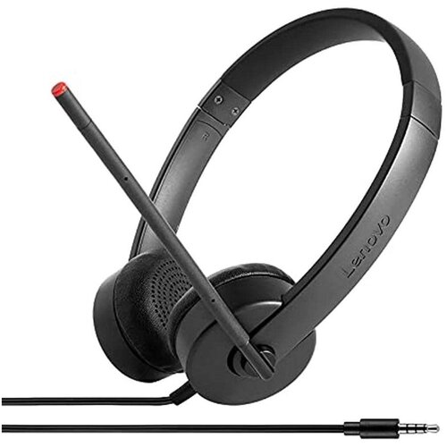 Lenovo Slušalice sa mikrofonom Essential Stereo/ crna Slike