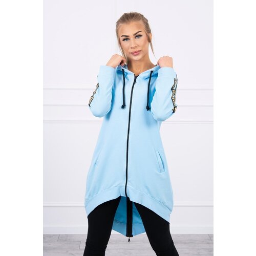 Kesi Zip-up sweatshirt in back cyan Cene