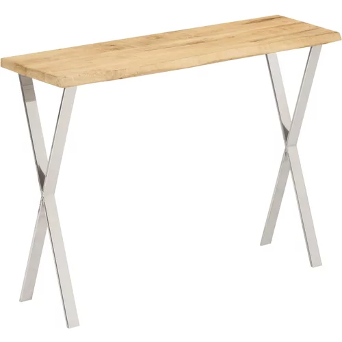  Konzolni stol sa živim rubom 105x33x76 cm masivno drvo manga