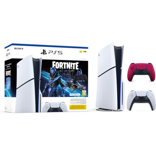 Playstation Igralna konzola 5 Slim (Fortnite) in dodaten kontroler (rdeč) Cene