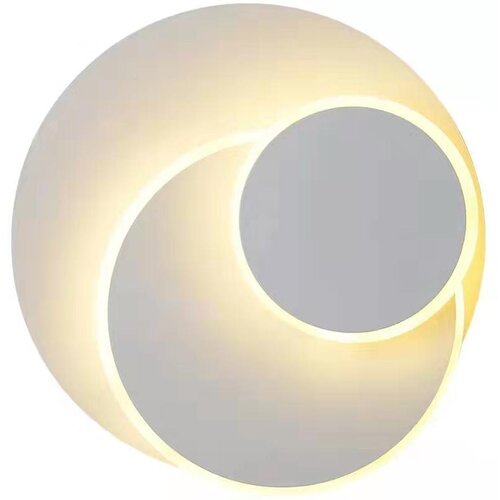 Venisymlis Bela 15W Led Stenska Svetilka, Creative Eclipse 3 V 1 Trdna Za&amp;scaron;čitna Notranja Stenska Svetilka, Moderna, Preprosta, (22068200) Slike