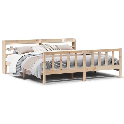 VidaXL Okvir kreveta bez madraca 180 x 200 cm od masivne borovine Slike