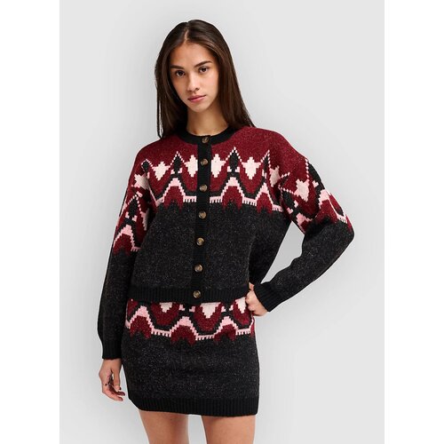 Rvca Fairislegan Cardigan washed black Slike