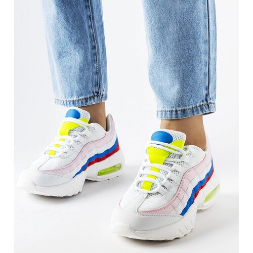 Gemre White sneakers with colorful inserts Joline Cene