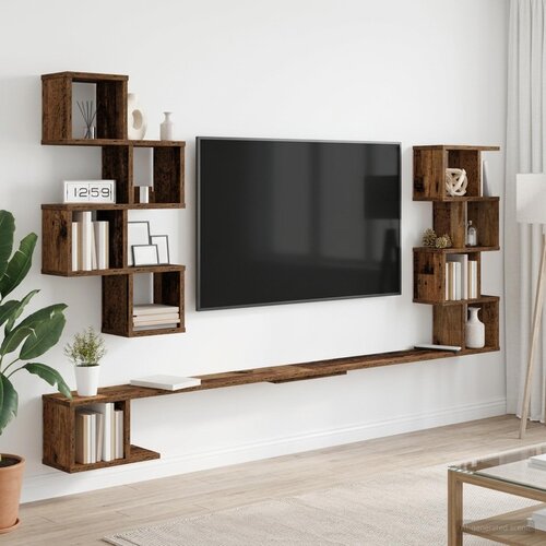  Polica za TV na zidu Staro drvo 200 x 15 x 94 cm Cene