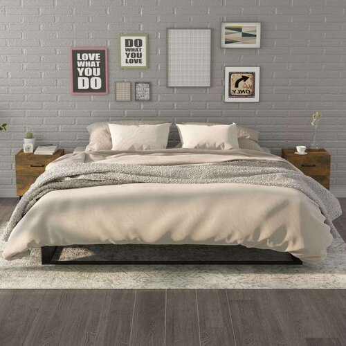  Noćni ormarići 2 kom boja dimljenog hrasta 40x35x47 5 cm Cijene
