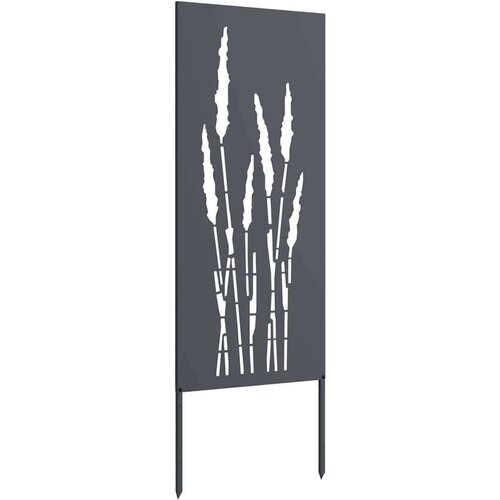 VidaXL Dekorativna ploča za vrt Antracit 50 x 140 cm Slike