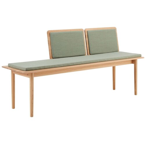 Hammel Furniture Svetlo zelena klop z volneno blazino Elba - Hammel Furniture Cene