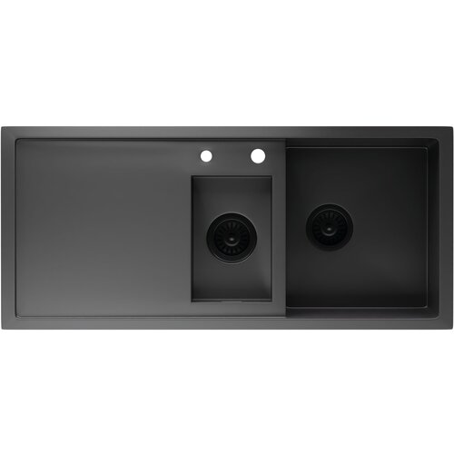 Klarstein TitanSteel, kuhinjsko korito 1.5, z glavnim in stranskim koritom, 100 x 45 cm (DxŠ), nerjaveče jeklo, površina odporna na praske, odporna na vročino Cene
